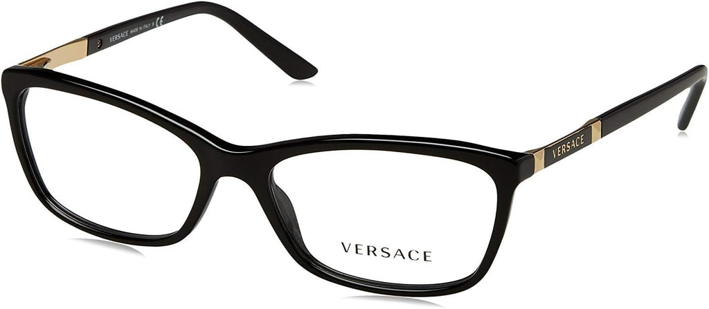 Versace VE3186 Eyeglass Frames GB1-54 - Black VE3186-GB1-54