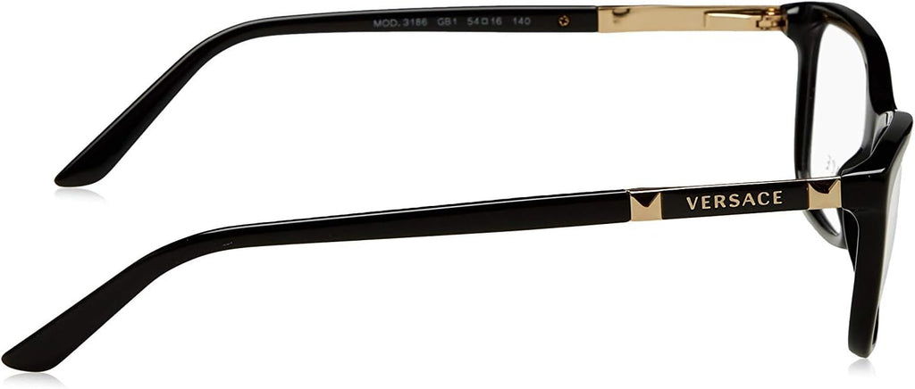 Versace VE3186 Eyeglass Frames GB1-54 - Black VE3186-GB1-54