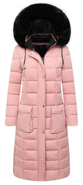 MOERDENG Women's Waterproof Long Winter Down Coats Warm Puffer Jacket Parka