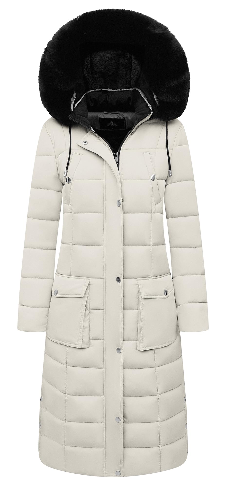 MOERDENG Women's Waterproof Long Winter Down Coats Warm Puffer Jacket Parka