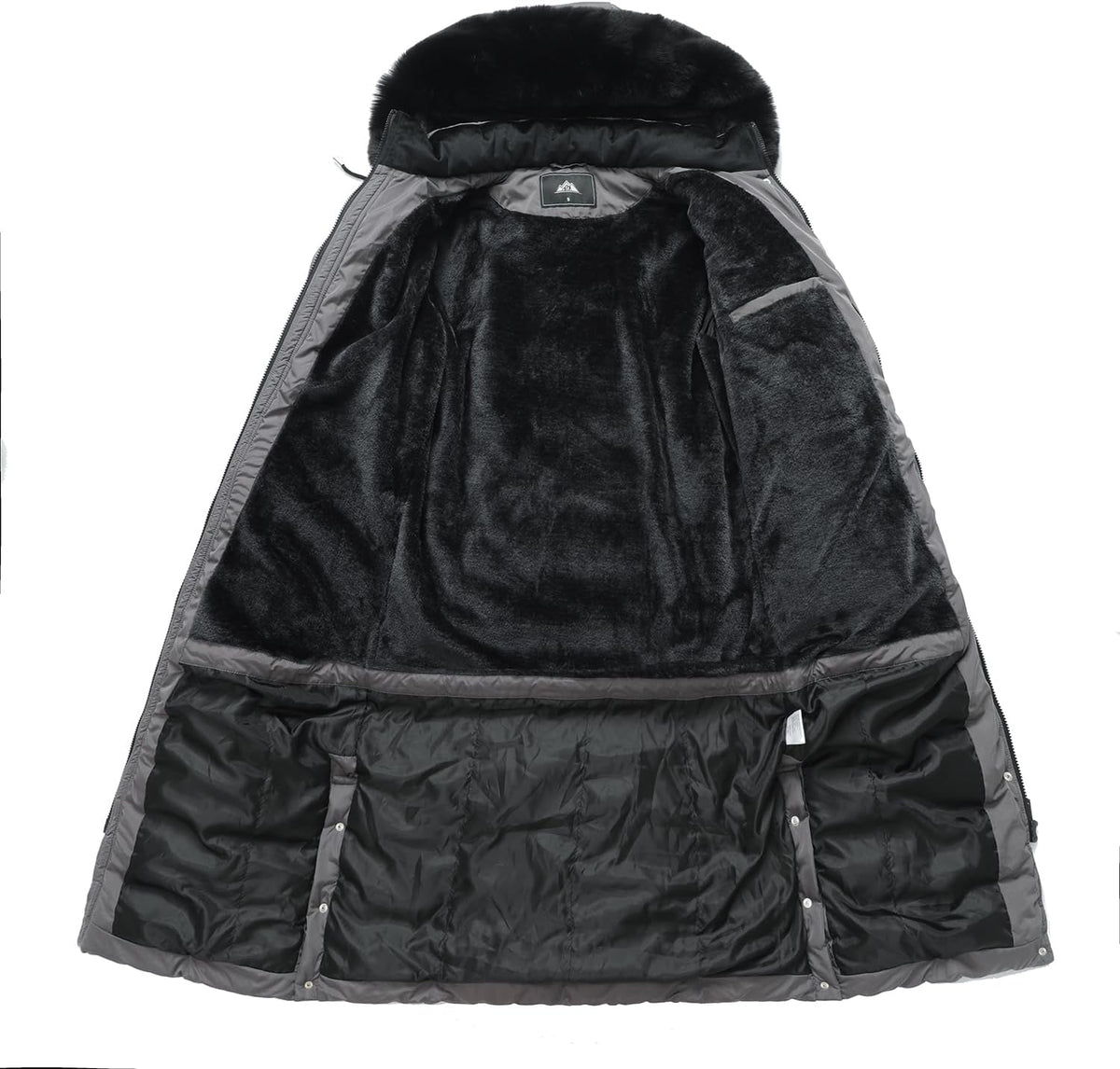 MOERDENG Women's Waterproof Long Winter Down Coats Warm Puffer Jacket Parka
