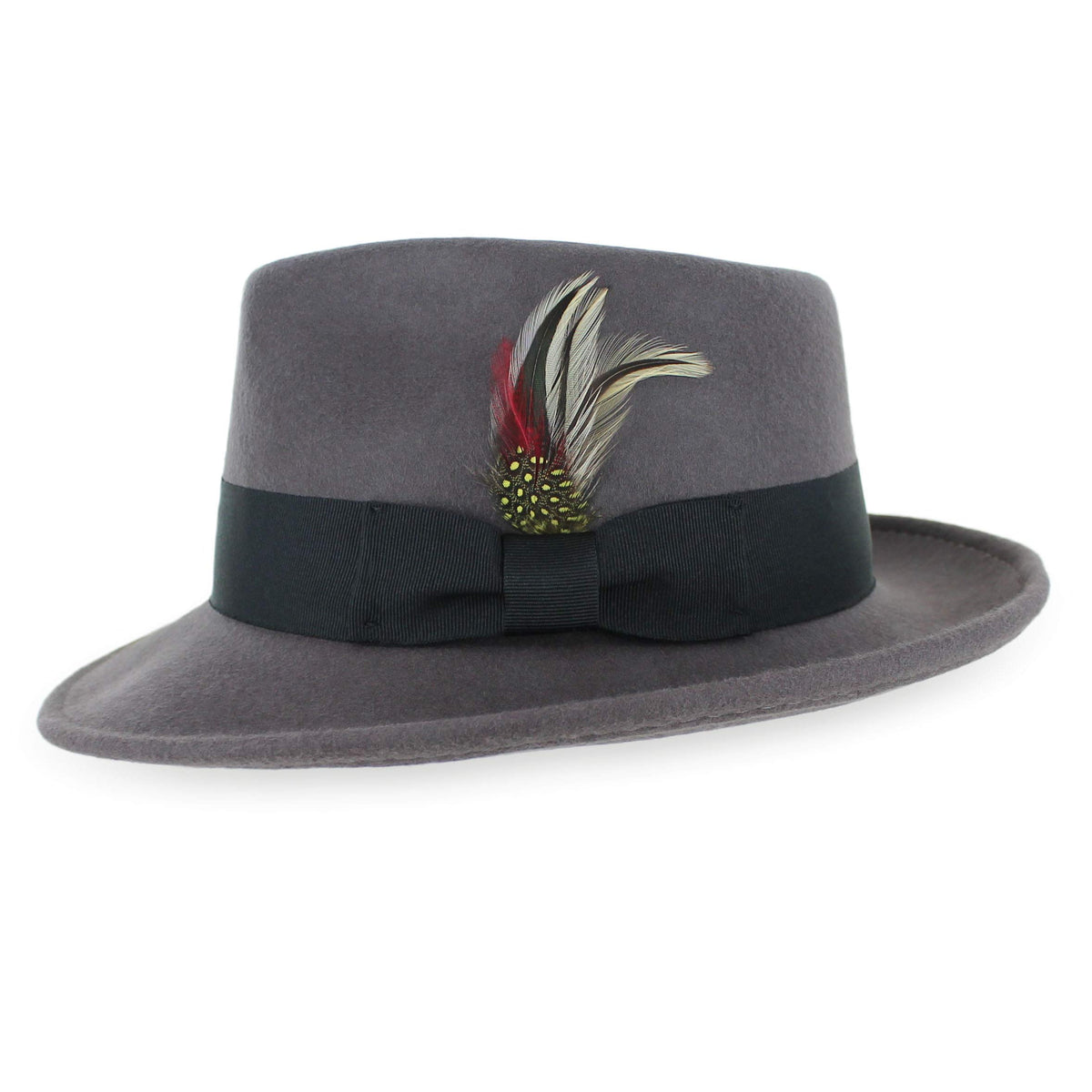 Belfry Gangster Men’s Fedora – Crushable 100% Wool Felt Hat, Stain Resistant & Travel Friendly Dress Fedora