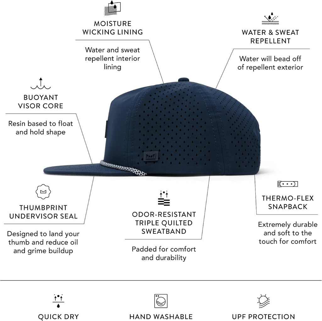 melin Coronado Brick Hydro, Men's Rope Hat, Water-Resistant