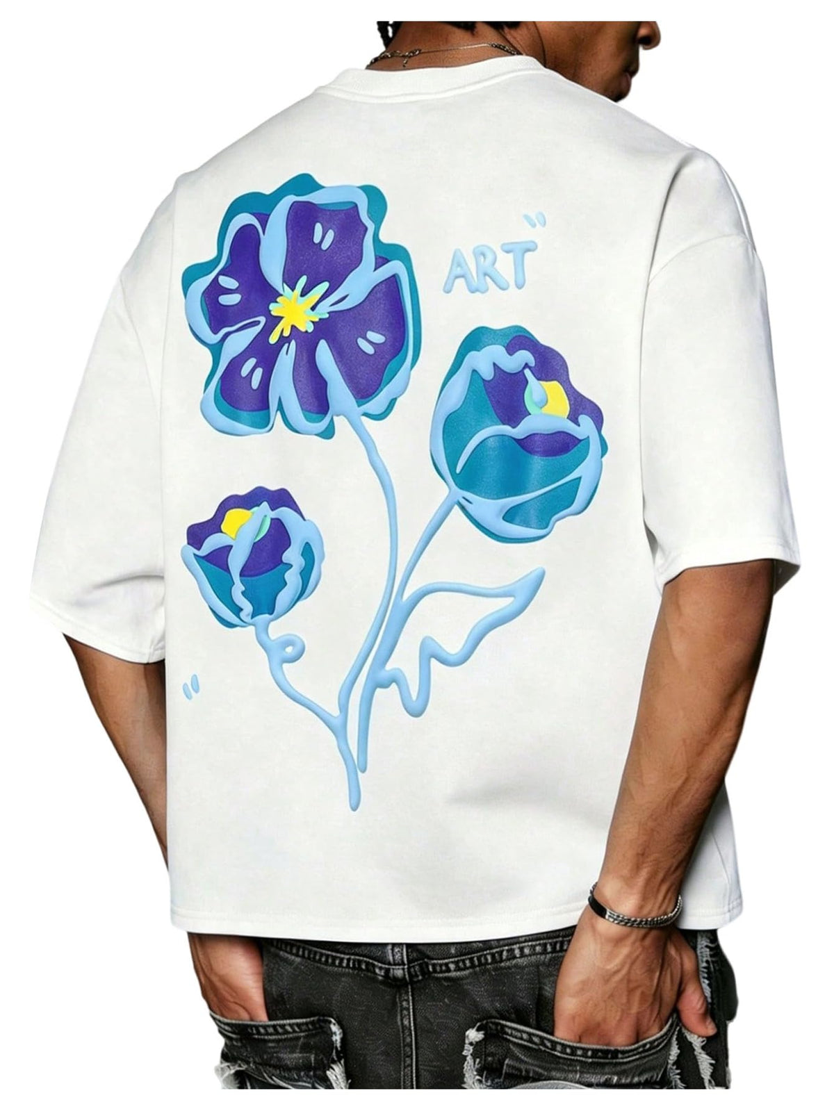 VIPWOLF Men's Figure Y2K Graphic Tee Shirt Short Sleeve Novelty T-Shirts
