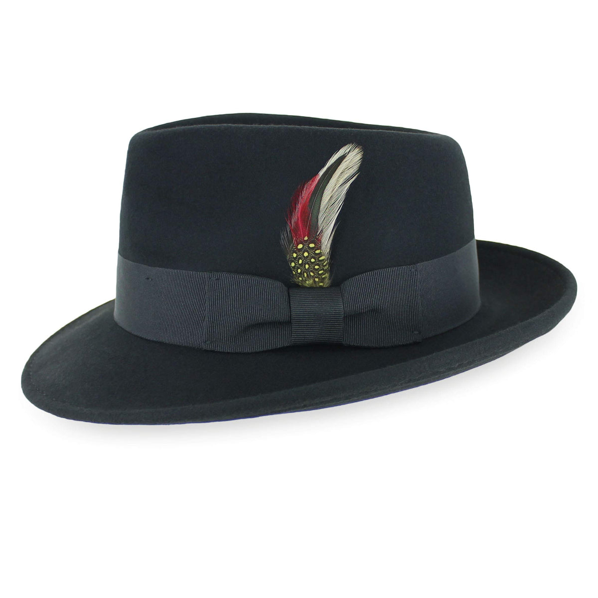 Belfry Gangster Men’s Fedora – Crushable 100% Wool Felt Hat, Stain Resistant & Travel Friendly Dress Fedora