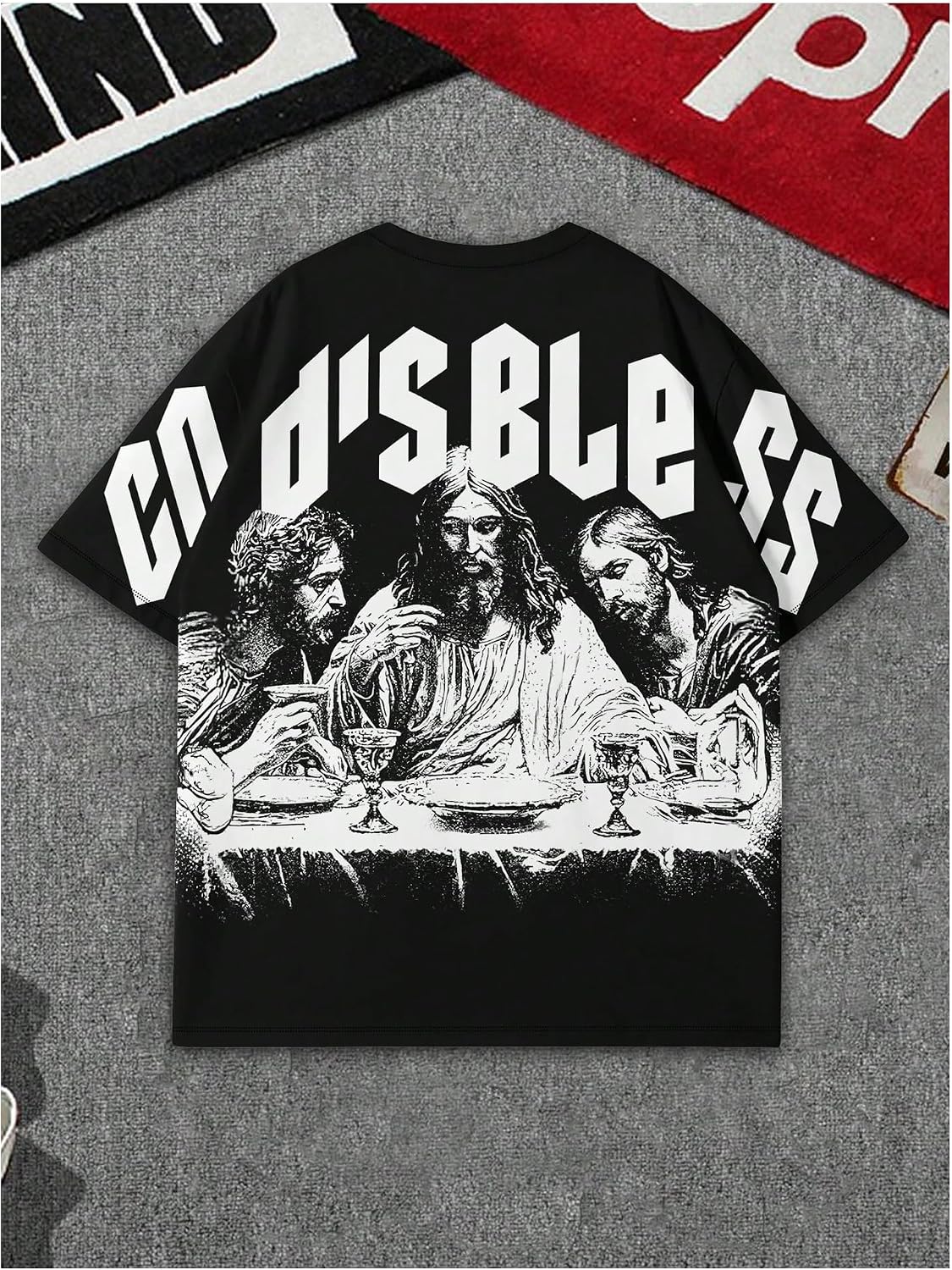 VIPWOLF Men's Figure Y2K Graphic Tee Shirt Short Sleeve Novelty T-Shirts