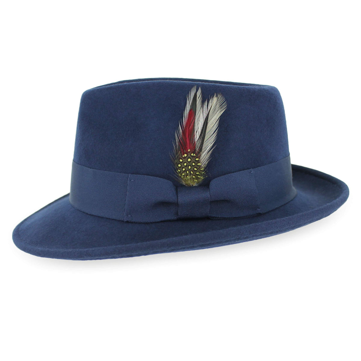 Belfry Gangster Men’s Fedora – Crushable 100% Wool Felt Hat, Stain Resistant & Travel Friendly Dress Fedora